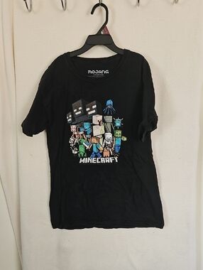 Minecraft Kids Black Graphic Tee by